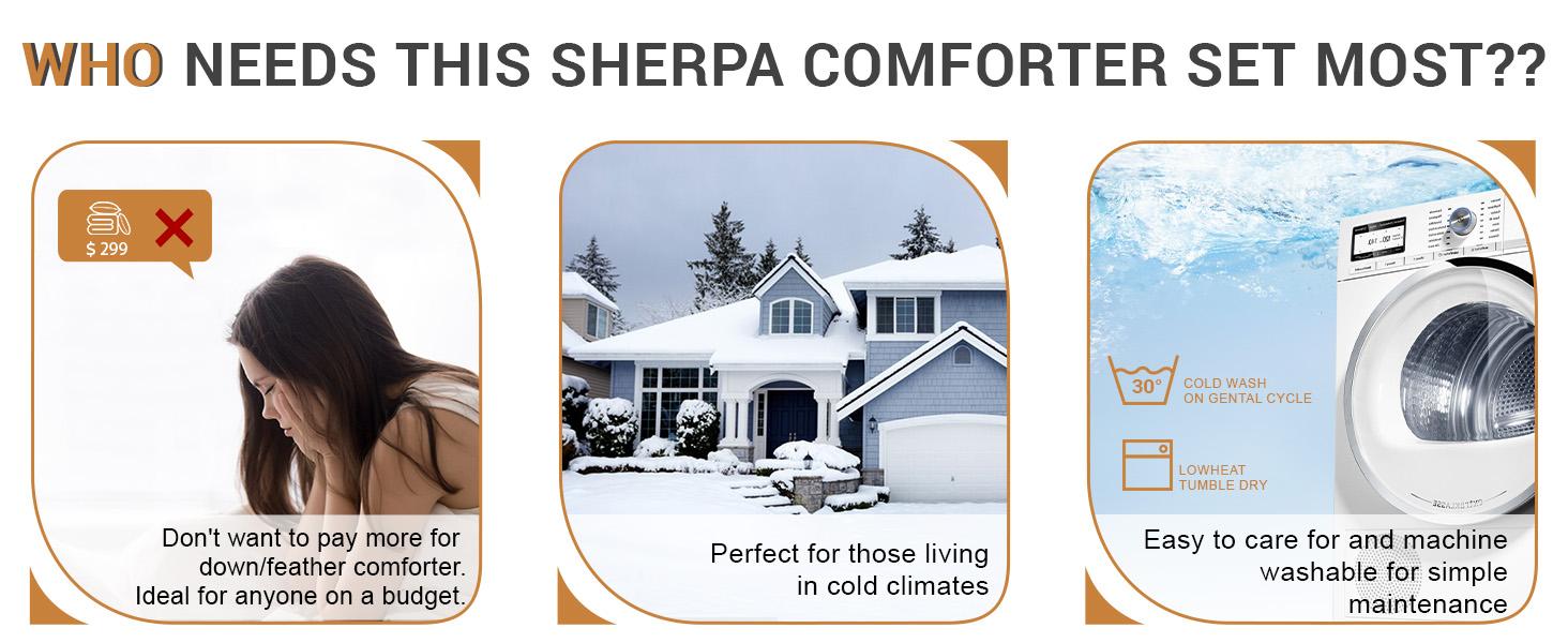 Gray King Size Comforter Set 3 Pieces,Winter Warm Plush Reversible Down Alternative Comforter & 2 Pillow Shams,Thick Fuzzy Micromink Fleece Bedding Comforter Sets(Charcoal,King) |   Soft, Warm Bedding