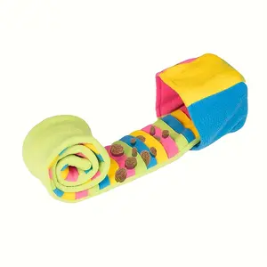 New Foldable Snuffle Treat-Hiding Toy for Dogs – Roll-Up Pouch/Cube Design for Enrichment and Foraging