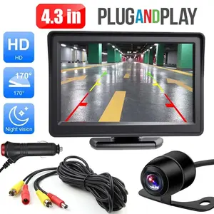 4.3 Inch Display Car Parking Kit, High-Definition Rear View System, Night Vision Feature, Dedicated Parking Assistance