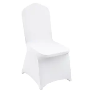 VEVOR Stretch Spandex Folding Chair Covers, Universal Fitted Chair Cover, Removable Washable Protective Slipcovers, for Wedding, Holiday, Banquet, Party, Celebration, Dining (30PCS White)