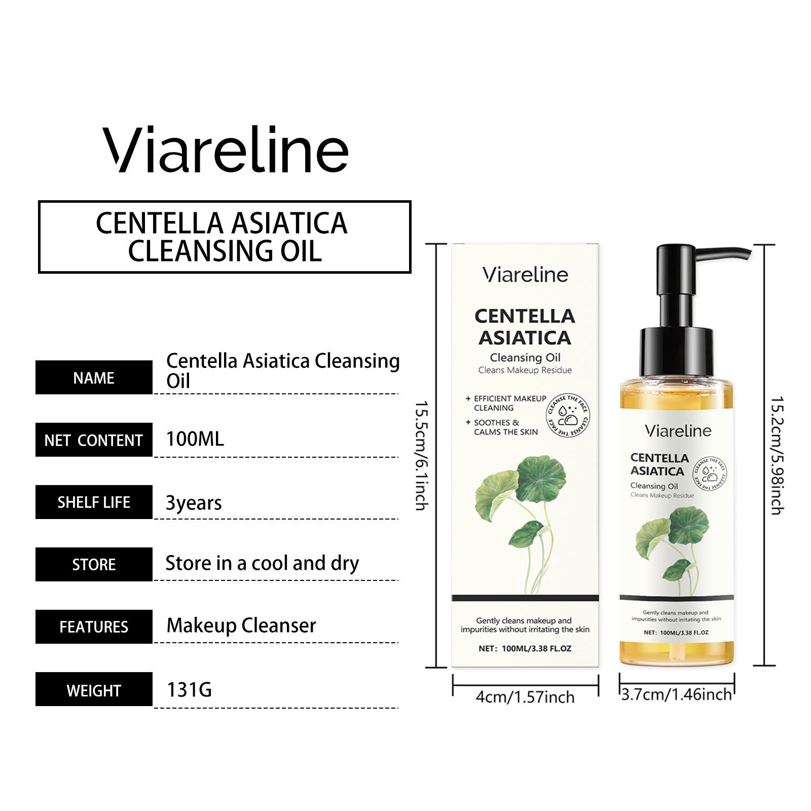 Centella Asiatica Cleansing Oil: Gentle Makeup Remover for Sensitive Skin |   100ml Natural Skincare