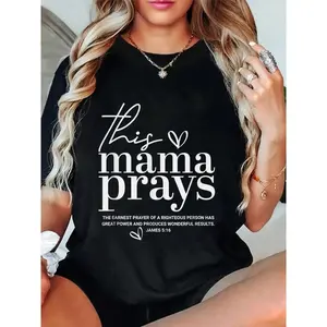 Christian Unisex Casual Cotton Material Crew Neck Short Sleeve Minimalist Jesus Scripture Bible Graphic T-Shirt, M-5XL Adult Summer Top