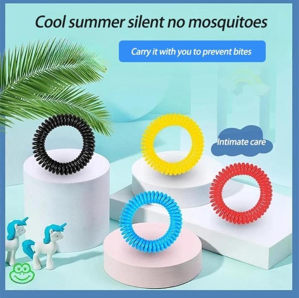 10 PCS Portable Mosquito Repellent Bracelet, Insect Bug Guard Wristband for Outdoor Camping Hiking Travel, Effective Pest Control for Adults & Kids