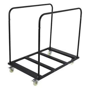 GARVEEHeavy Duty Folding Table Cart and Steel Panel Truck with 5" Swivel Wheels and Casters, Durable Trolleys for Garage, Home, Warehouse, and Event Use, Supporting Up to 1800 LBS Load Capacity