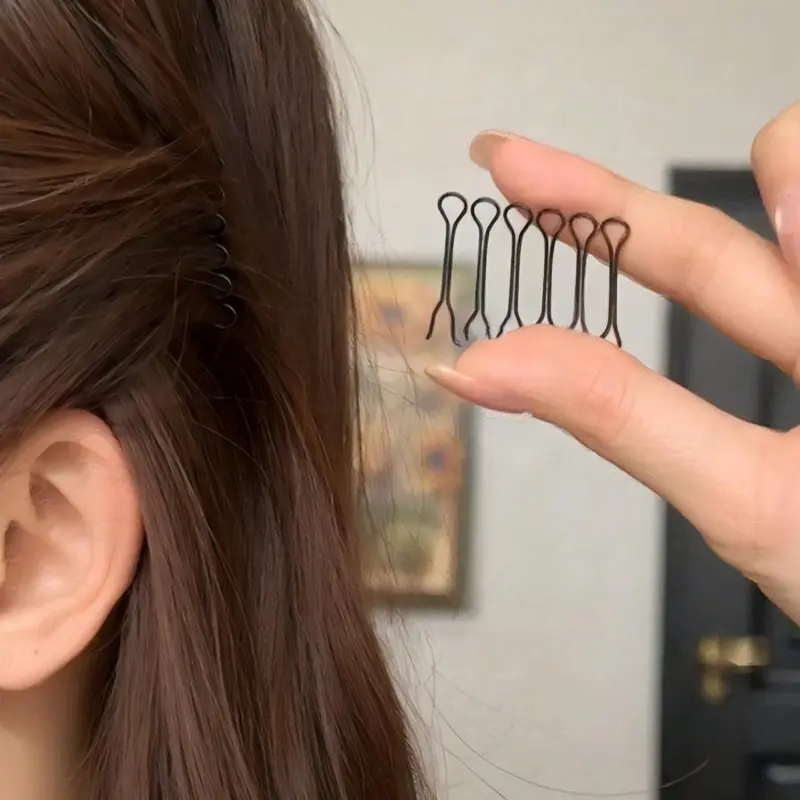 10pcs Seamless Minimalist Hair Clips, Invisible Hair Buckles For High Crown, Princess Style Comb For Bangs And Loose Hair, Fluffy Hair Comb Hair Clips, Suitable For Daily Commute, Work, Date, Party, Hair Decor