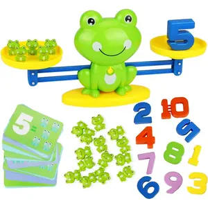 Cool Math Game, Preschoolers Frog Balance Counting Toys for Boys & Girls Educational Number Toy Fun Children's Gift STEM Learning Age 3+ (63 PCS)fidget toys