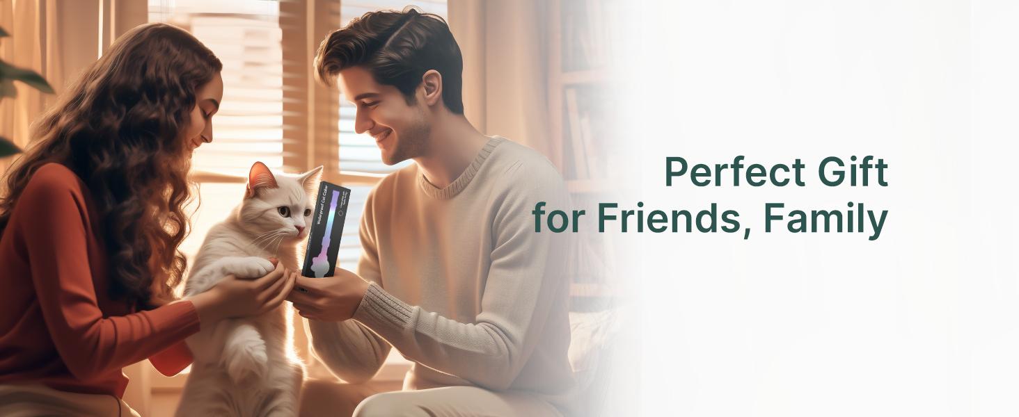 Waterproof Airtag Cat Collar, Breakaway Cat Airtag Collar with Luminous & Reflective Fish Pattern, Lightweight Kitten Collar for Apple Air tag, Hidden GPS Tracker Holder for Cats, Kittens(9-13")