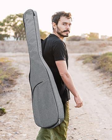 GLARRY Bass Guitar Full Size 4 String Exquisite Stylish Bass with Guitar Bag Power Line and Wrench Tool