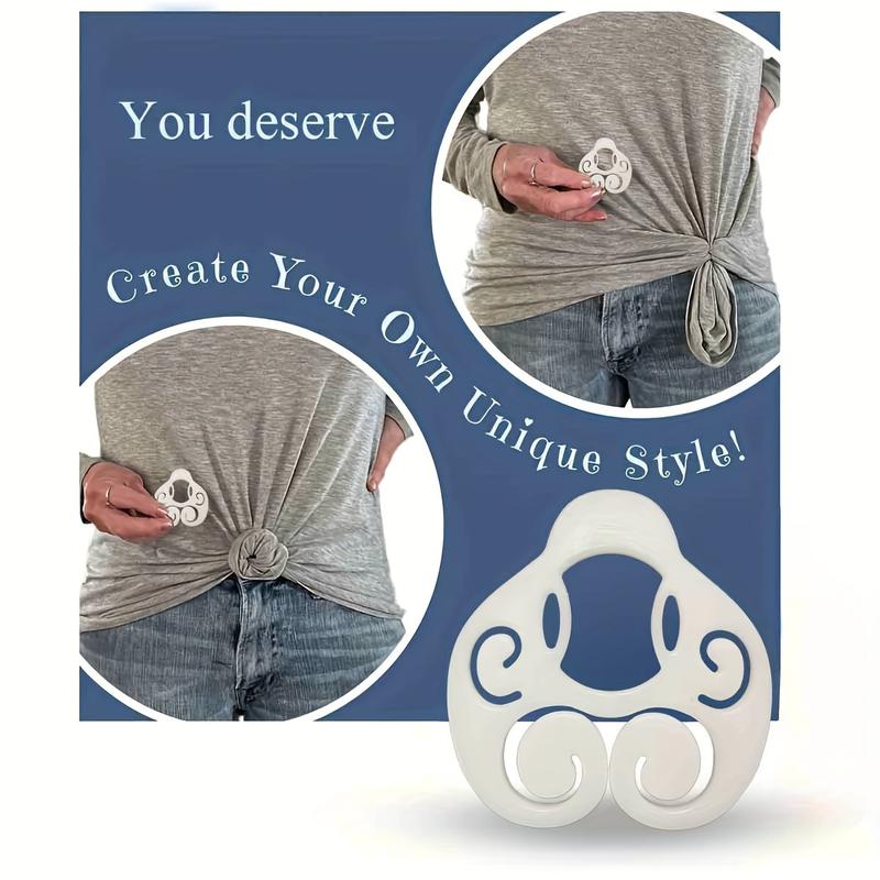 Cute White Shirt Tightening Clasp for Women, 2 Counts Multifunctional DIY Styling Clip for T-shirts, Waist, and Shirts, Versatile Fashion Accessory, Safety Pin Cute White Shirt Tightening Clasp for Women, 2 Counts Multifunctional DIY Styling Clip for T-shirts, Waist, and Shirts, Versatile Fashion Accessory, Safety Pin