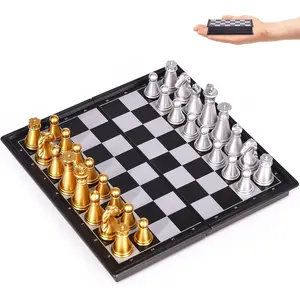 5" Mini Chess Set Travel Board Game with Magnetic Folding Chess Board Portable and Store Chess Pieces Pocket Chess Games for Kids and Adult,Easy to Carryfidget toys