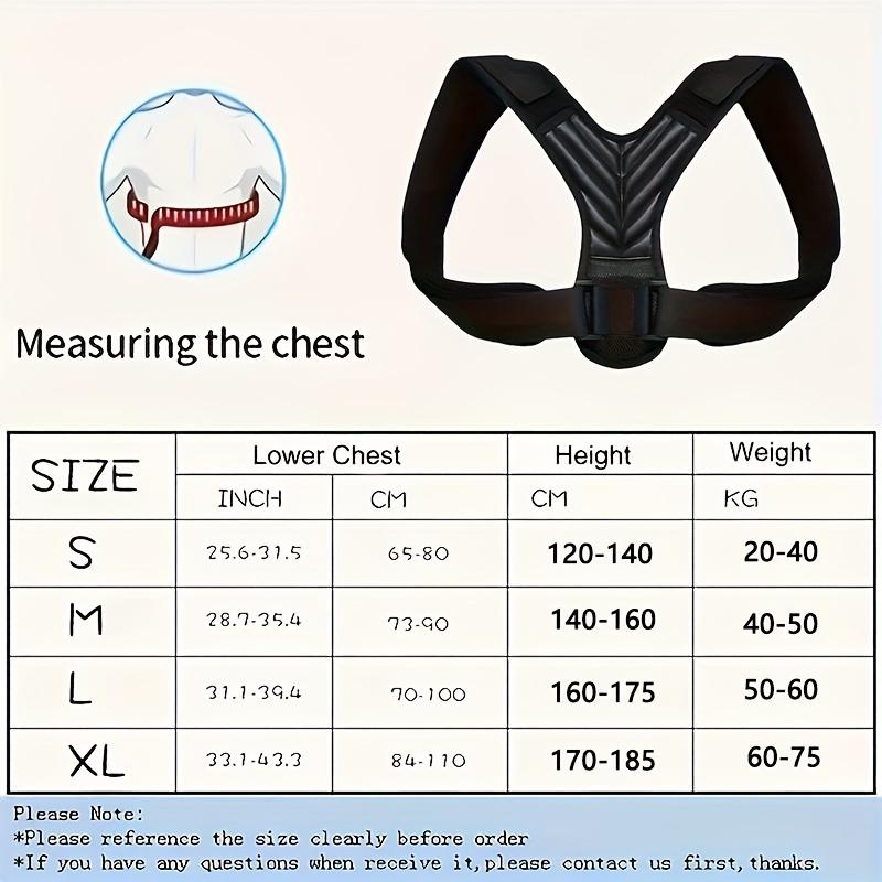 Posture Corrector Vest with Adjustable Straps - Comfortable Back Support Brace for Improved Daily Posture, Breathable Polyester & Nylon Blend, Sports Style