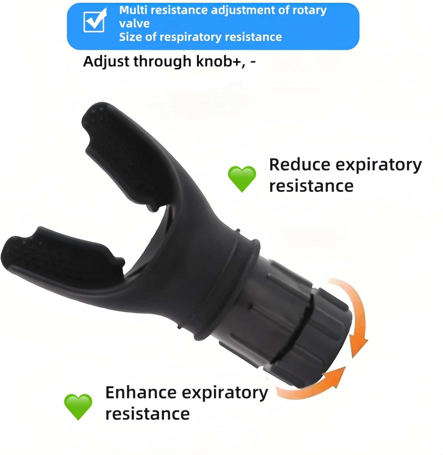 Portable Lung Trainer| Adjustable Breath Resistance| Respiratory Strengthening Device| Workout Endurance Tool| Improve Lung Capacity