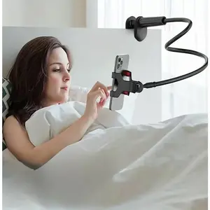 360-Degree Rotating Tablet & Phone Stand, Compact Adjustable Portable Bedside Mount with Flexible Spiral Base, Perfect Bedside Companion for Tablets and Smartphones , Tablet Holder, Ipad Accessories