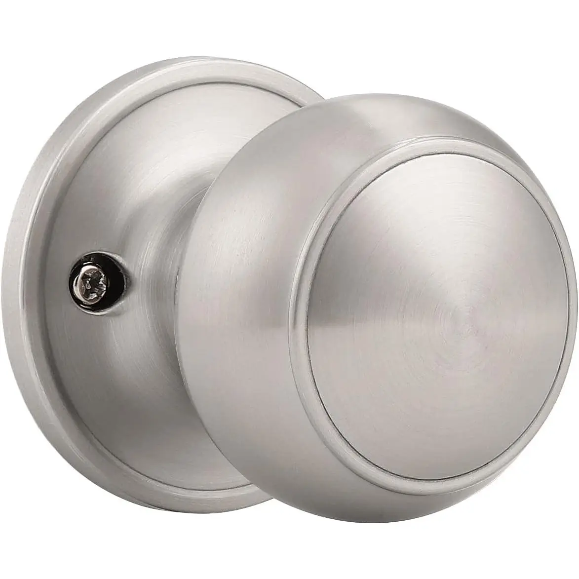 2 Pack Classic Closet Door Knobs Dummy Door Knob, Individual Non-Turning Dummy Door Knob Single Side, Satin Nickel Interior Door Knobs