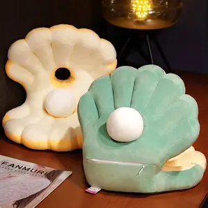 35*30*25cm Cartoon New Shell Shaped Plush Cushion Toys Stuffed Sofa Pillow Soft Shell Cushion Kids Lovers Birthday Gift