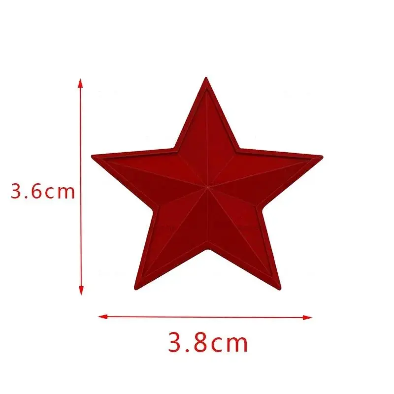 3D Metal Five-pointed Star Logo Car Fender Emblem Sticker Rear Trunk Badge Decal for Nissan  MINI Jaguar KIA Lexus Volvo