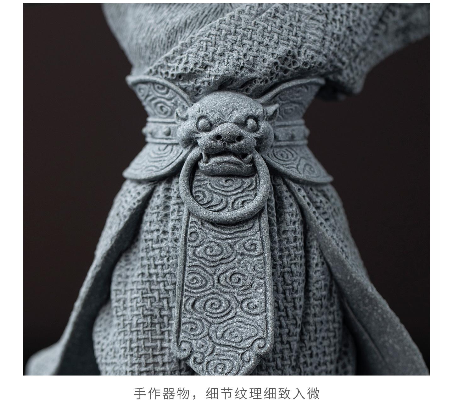 Chinese-style decorative figurine of the Buddha's opponent, the Great Sage Sun Wukong, for home entrance, tabletop decoration, and aquarium landscaping