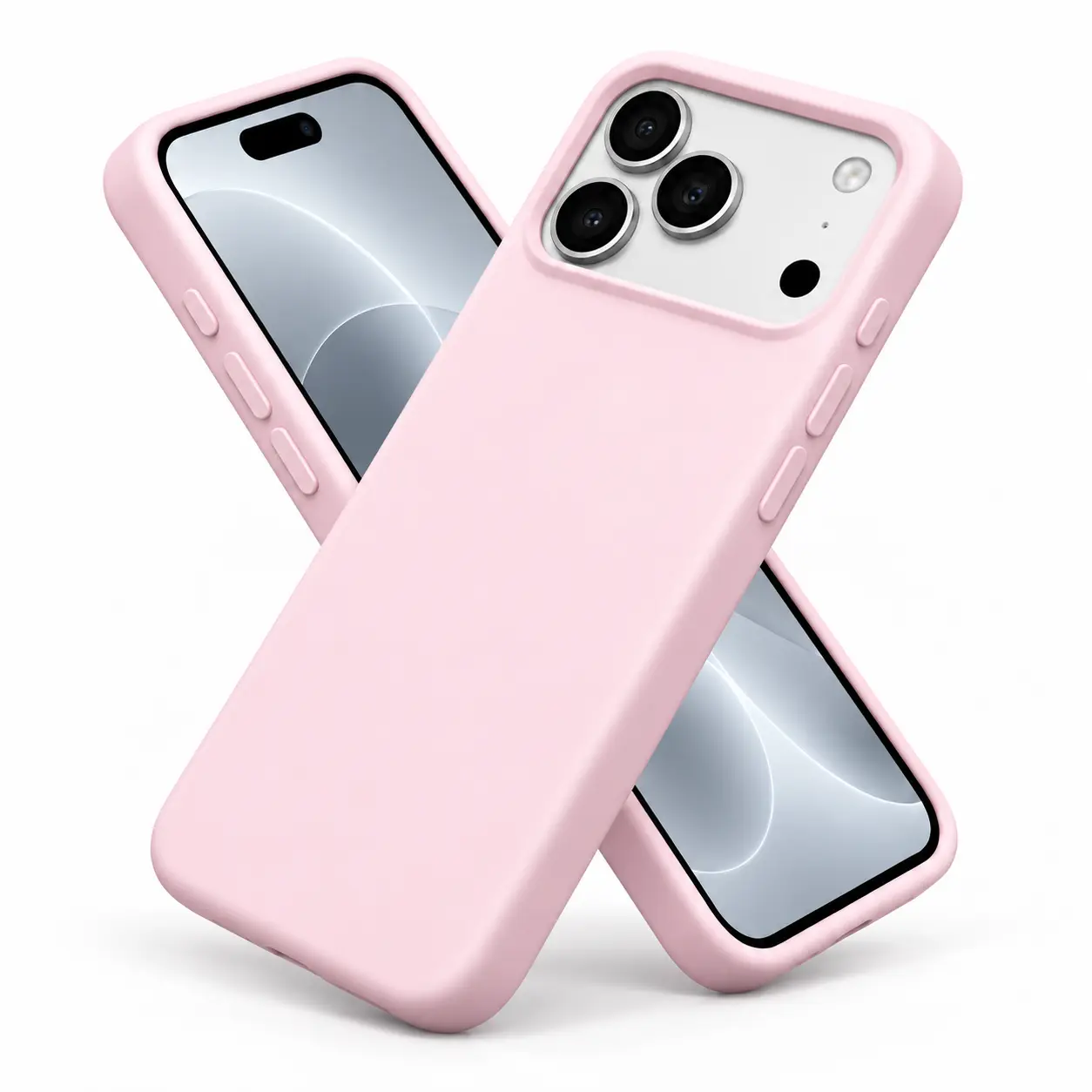 Premium Liquid Silicone Phone Case for iPhone 18 Pro Max/17, Soft Skin-Feel Shockproof Cover, Minimalist Solid Color Bumper, Full Camera Protection, Anti-Fingerprint