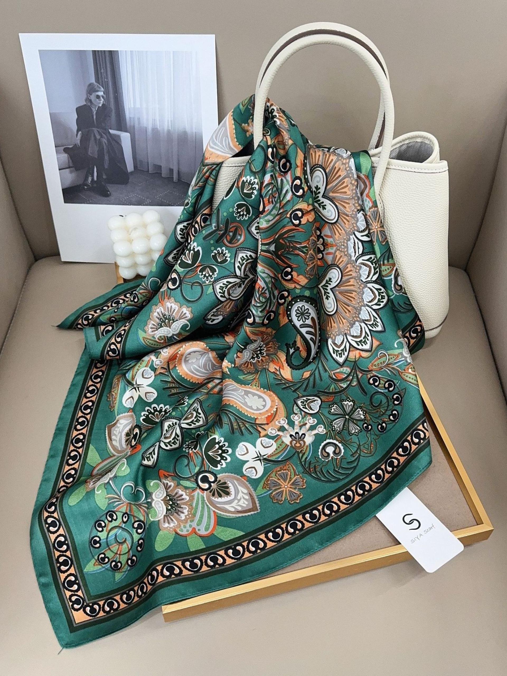 Women's Floral Spring and Summer Scarf, Lightweight Daily Headband and Hair Accessory to Elevate Your Style