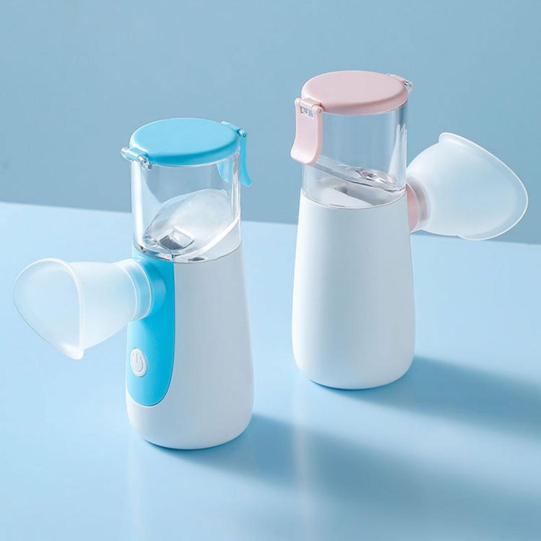 Portable Mini Humidifier & Aromatherapy Diffuser - 1pc Rechargeable with Visible Water Tank --Fill Design for Travel, Office, Bedside - Compact Humidifier for s, Room, Gift (Low Voltage Quiet Operation)