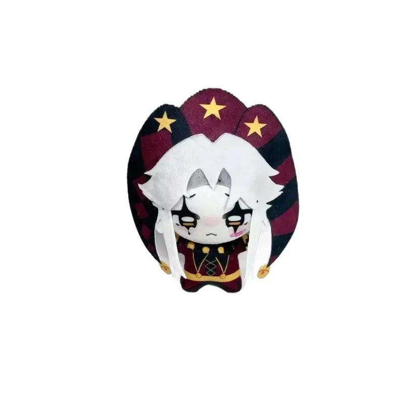 Freak Circus Clown Plush Keychain Cute Chibi Circus Character Stuffed Doll Soft Weird Clown Plushie Pendant Bag Charm Gift Collection