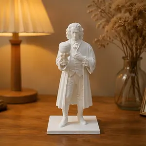 Isaac Newton Statue, Classical Scientist Sculpture, Desktop Decorative Sculpture, Inspirational Gift for Science Lovers and Educators