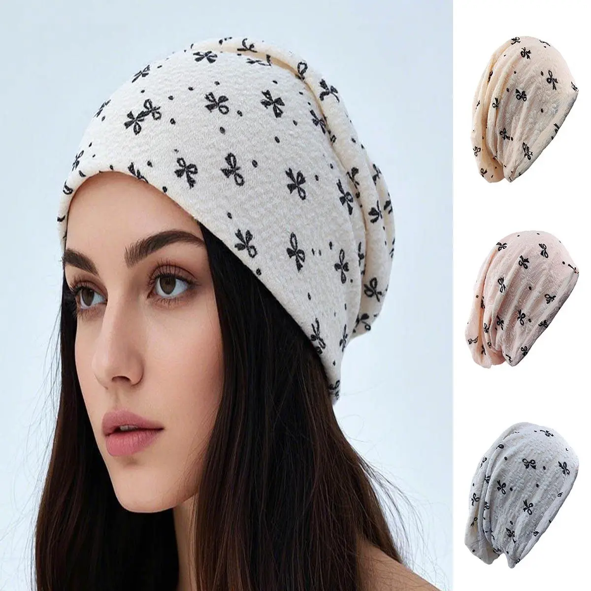 Women Summer Beanies Skullies Fashion Adult Floral Outdoor Spring Autumn Gorras Girl Dance Simple Sports Hat Casual Soft Bone