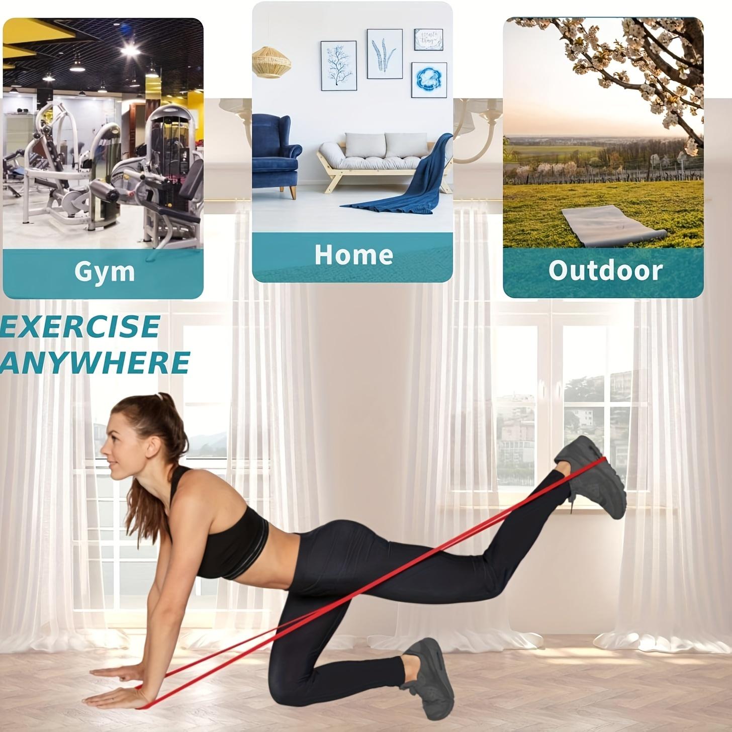 4pcs Resistance Bands Set, Pull Up Assist Band, Leg Strength Training Belt, Muscle Building & Body Shaping, Men Women Fitness Equipment, Home Workout Equipment