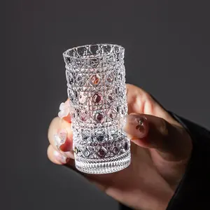 Mini Embossed Cocktail Cups Set, 6/12pcs, Ideal for Whiskey, Brandy, Vodka, Tequila, Iced Juice, Christmas Theme, Outdoor Activities