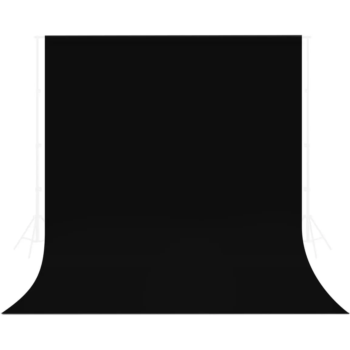Black Backdrop for Photography, 5 X 7 FT Large Photo Backdrop Background Screen Durable Fabric for Photo Booth Backdrop Photoshoot Curtain Video Recording,Party,Podcasting