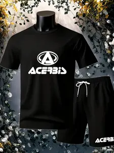 Acerbis Unisex Short Sleeve Suit, Summer Essential, Casual Daily Wear, Comfortable and Versatile, Soft Fabric, Loose Fit, Suitable for All Seasons
