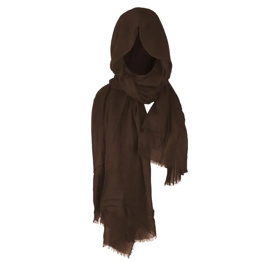 Tassel Linen Cotton Shawl – Lightweight, Breathable Wrap Scarf for Women, Casual & Versatile Accessory for All Seasons, Breathable Shawls, Casual Cotton Shawls