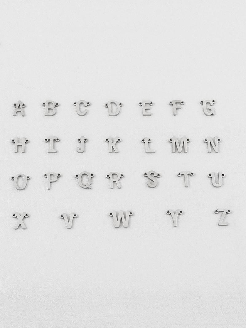 Simple Letter Detail Pendant Necklace & Chain Necklace Set, Fashion Jewelry for Party, Daily Decor, Trendy All-match & Exquisite Jewelry for Birthday Gift, Letters Necklace, Minimalist Necklace