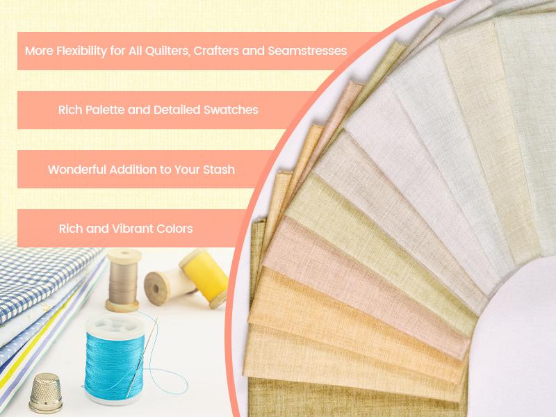 - 11 Options Solids with Tweed Tonals - Color Cotton Quilting Bundles 10pcs Fat Quarters 18"x21" - Medium Weight 5.2oz-for Quilting, Sewing and Crafts-Wildberry(Pinks+Purples)