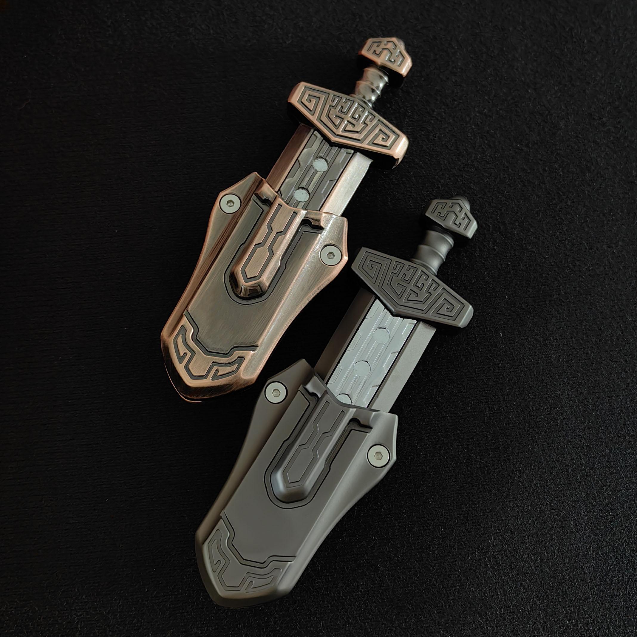 Metallic Sword Design Fidget Toy, Stress Relief Fidgeting, 1 Piece Stress Relief Toy for Adults, Portable Fidget Sliders, Anti-anxiety Office Toys