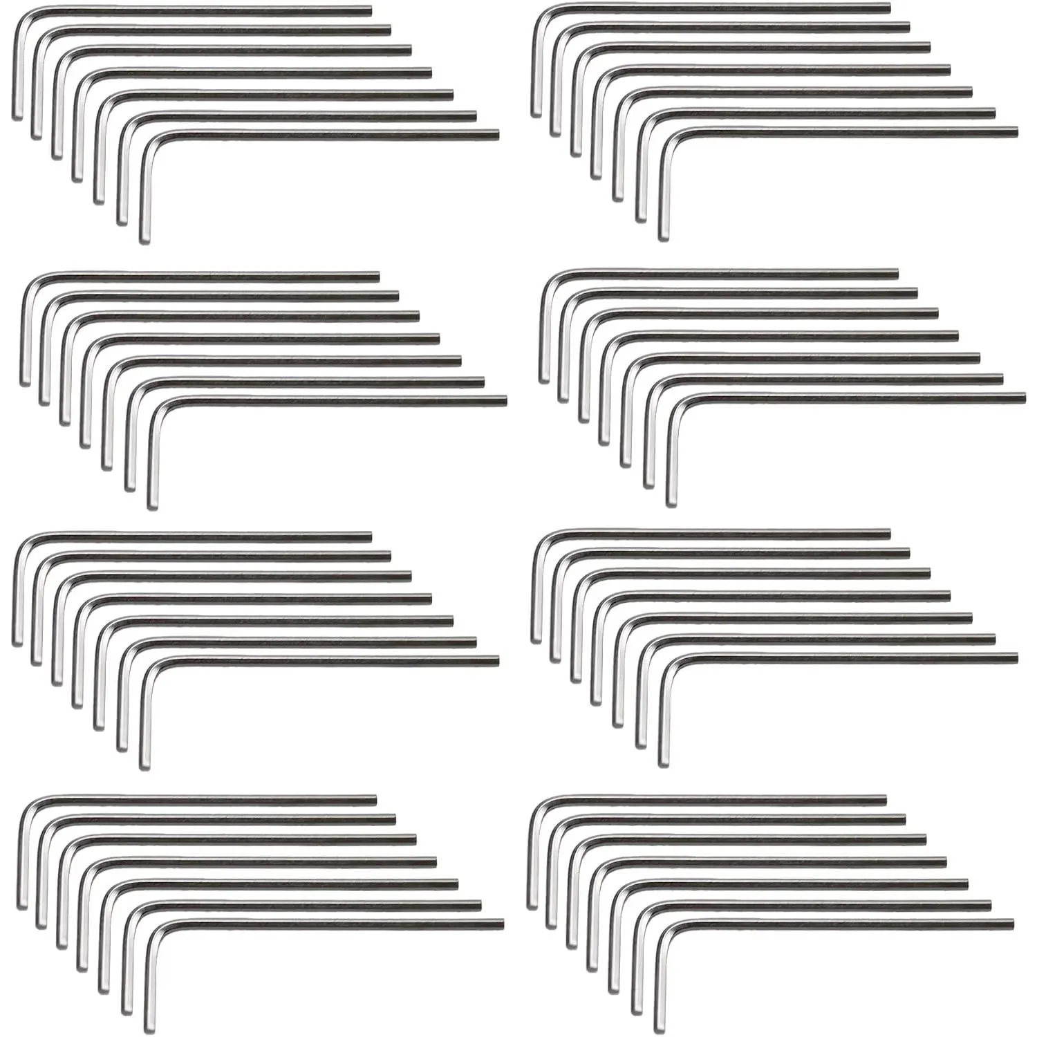 100 count 1.5mm Allen Wrench L-Shaped Hex Key Wrench Set, Metric Hexagon   Tool for Furniture and  Repair