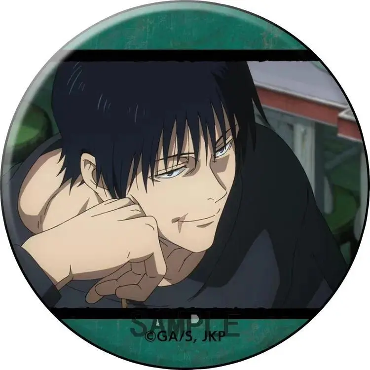 Jujutsu Kaisen Badge Fushiguro Megumi Keychain Pin Brooch Metal Enamel Anime Merchandise Cute Collectible Gift for Fans Cosplay