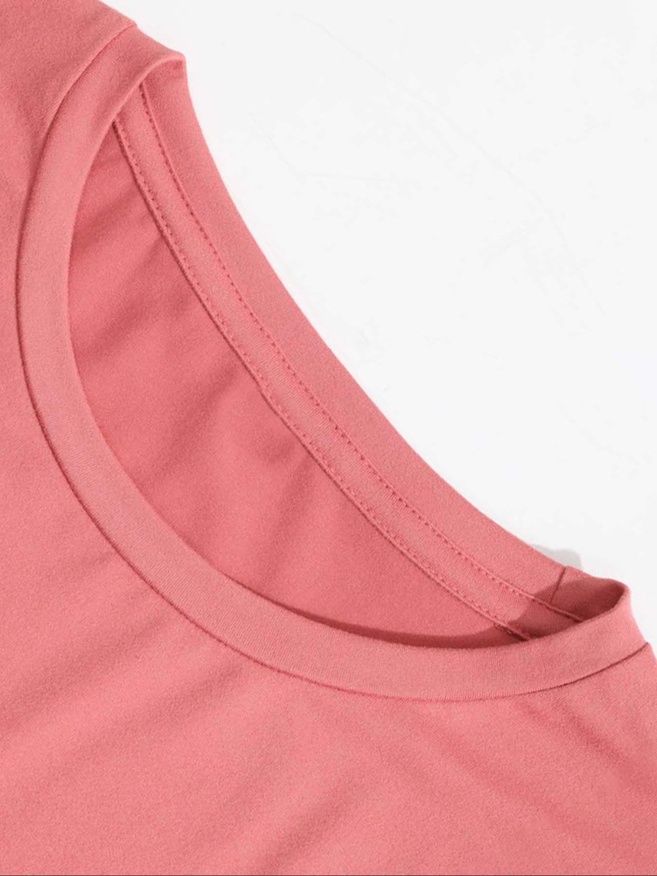 Two-Piece Set Women's Heart Print Tee & Shorts, Casual Fitted Short Sleeve Crewneck T-shirt & Skinny Shorts, Ladies Summer Clothes for Daily Wear