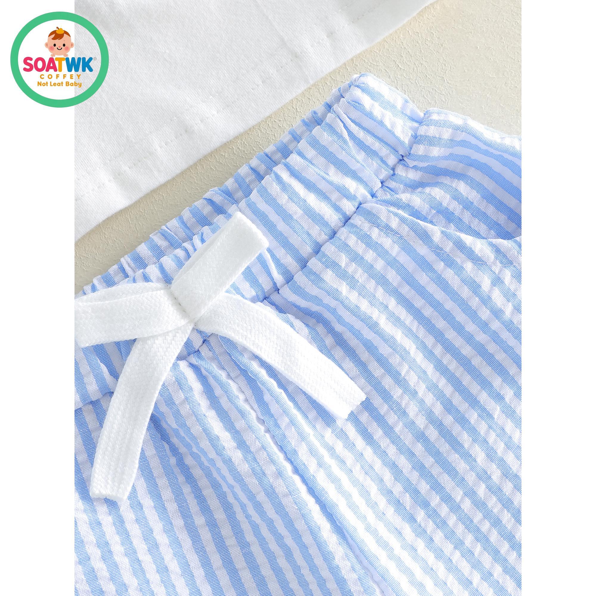 Toddler Boys Summer Outfits Letter Shell Embroidery Short Sleeve T-Shirts Elastic Waist Shorts 2Pcs Clothes Set