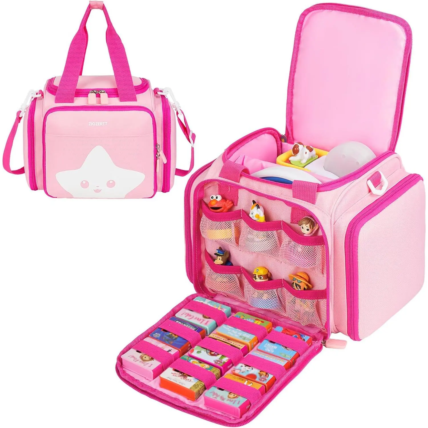 ZIOZERTT Polyester Carrying Case for Little Tikes Story Dream Machine - Portable Travel Organizer with Shoulder Strap, Stores Headphones, Books, Audio Play Characters, Organize Toys - Practical Birthday Gift for Kids