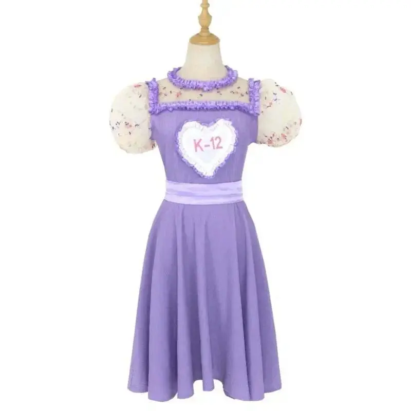 Movie K-12 Cosplay Costume Full Sets Pink Purple Dress Uniform Suits for Women Outfit Halloween Carnival Party Clothes Roleplay