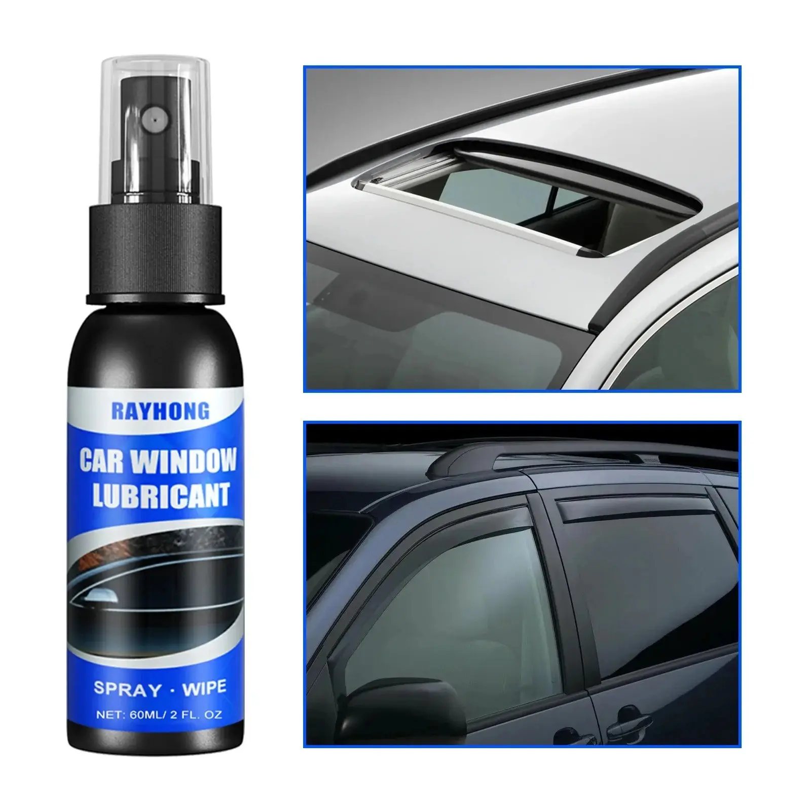Window lubrication Silicone Spray Lubricate Rubber Door Strip Softening For Delaying Aging Rubber Strip Window lubrication For Car Auto Detailing Products