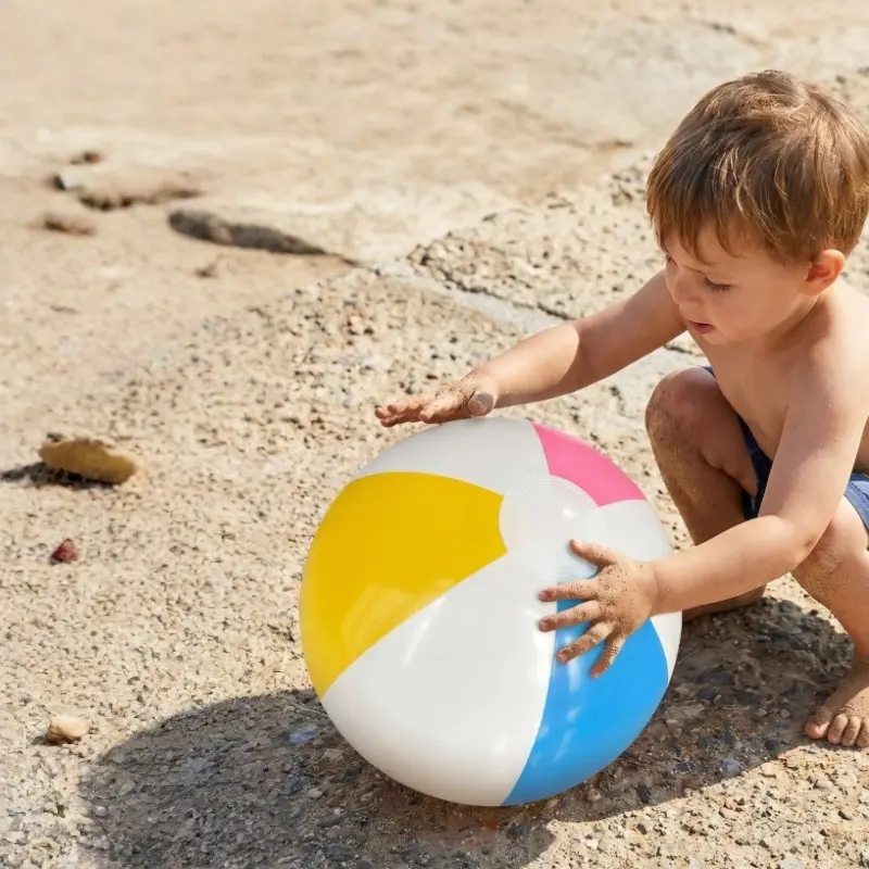 PVC Inflatable Beach Ball for Kids and Adults, Water Sports Toy, Sand Volleyball, Fun Playtime Accessory, Durable and Reusable