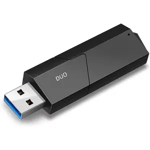 C307 DUO SD Card Reader Portable USB 3.0 Flash Memory Card Adapter Hub for SD,  SD, SDXC, SDHC, MMC,  SDXC,  SDHC, UHS-I for , Windows, Linux, Chrome, PC, Laptop,  (Duo)