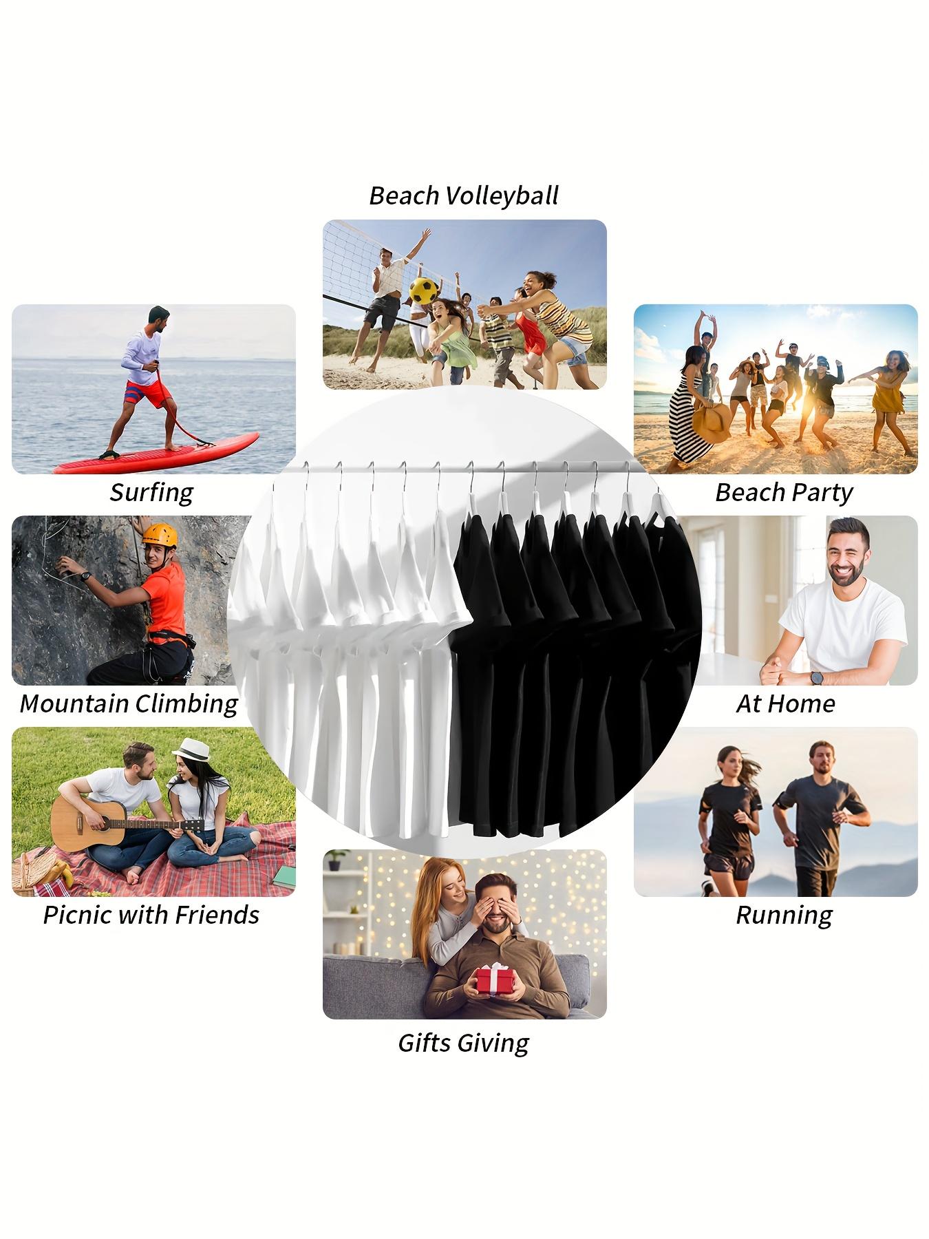 Women's Elegant Solid Color Basic Short Sleeve Pullover - Loose Crew Neck OOTD