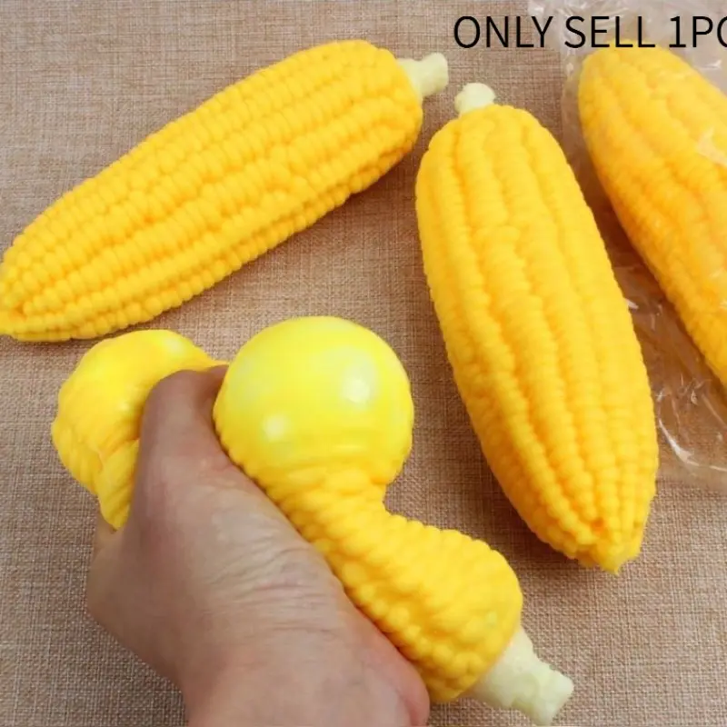 1pc New Creative Squeeze Toy, Realistic Corn Tpr Soft, Stress Relief, Decompression Squeeze, Sensory Toys, Squishy Toys, Fidget Toys, Squishies, Stress Toys, Stress Relief Fidgets