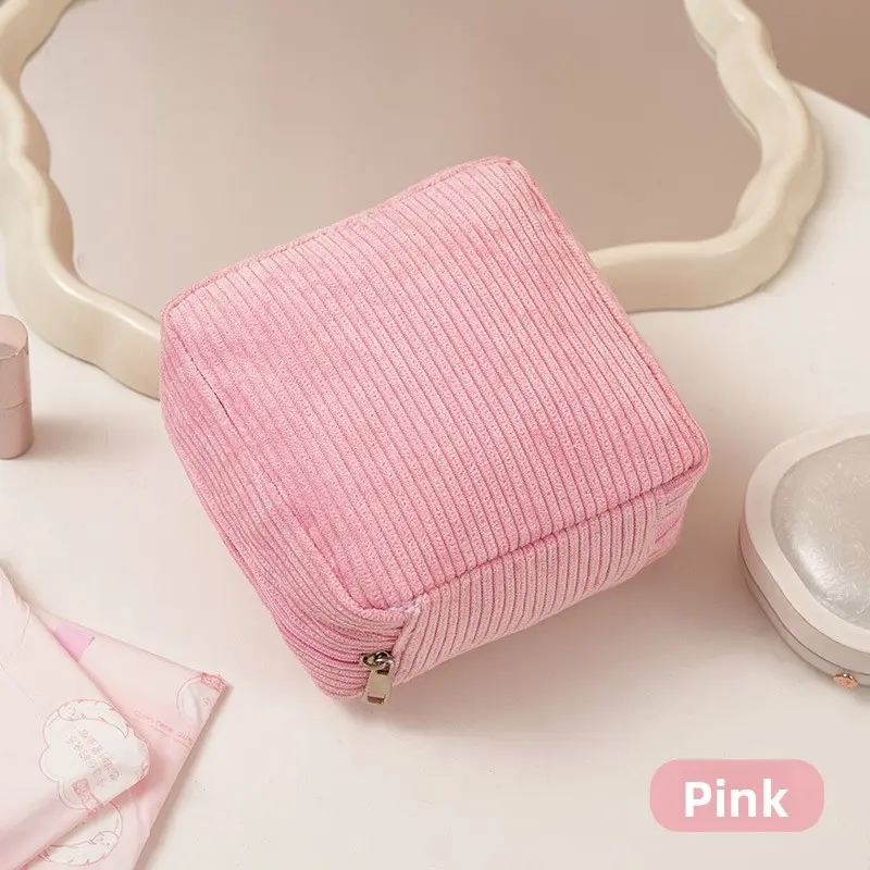 New Thickened Sanitary Napkin Storage Bag, Portable Menstrual Pad Tampon Pouch, Mini Period Bag for Women