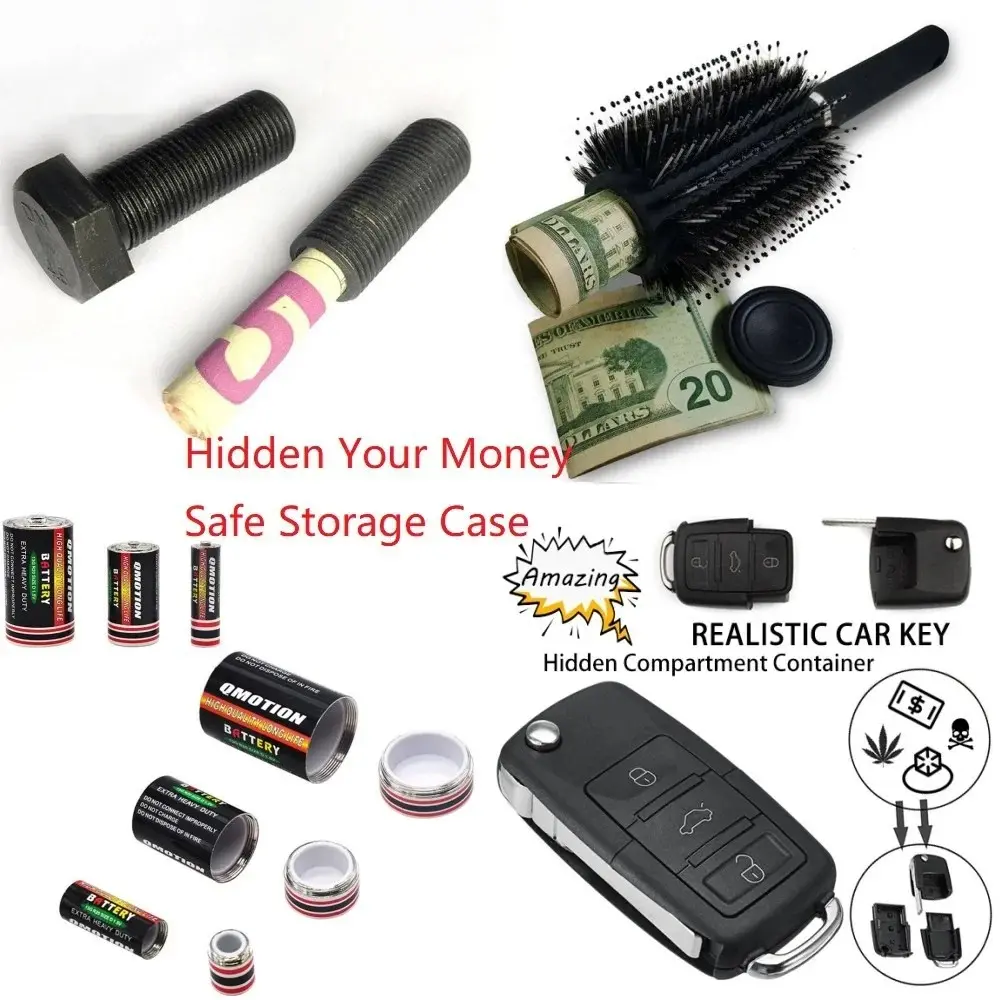 Safe Diversion Hid Money Valuables Security Storage, Hollow Container, Hidden Secret, Fake Key, 8 Styles, Secret Storage, Cachette, Hidden Safebox