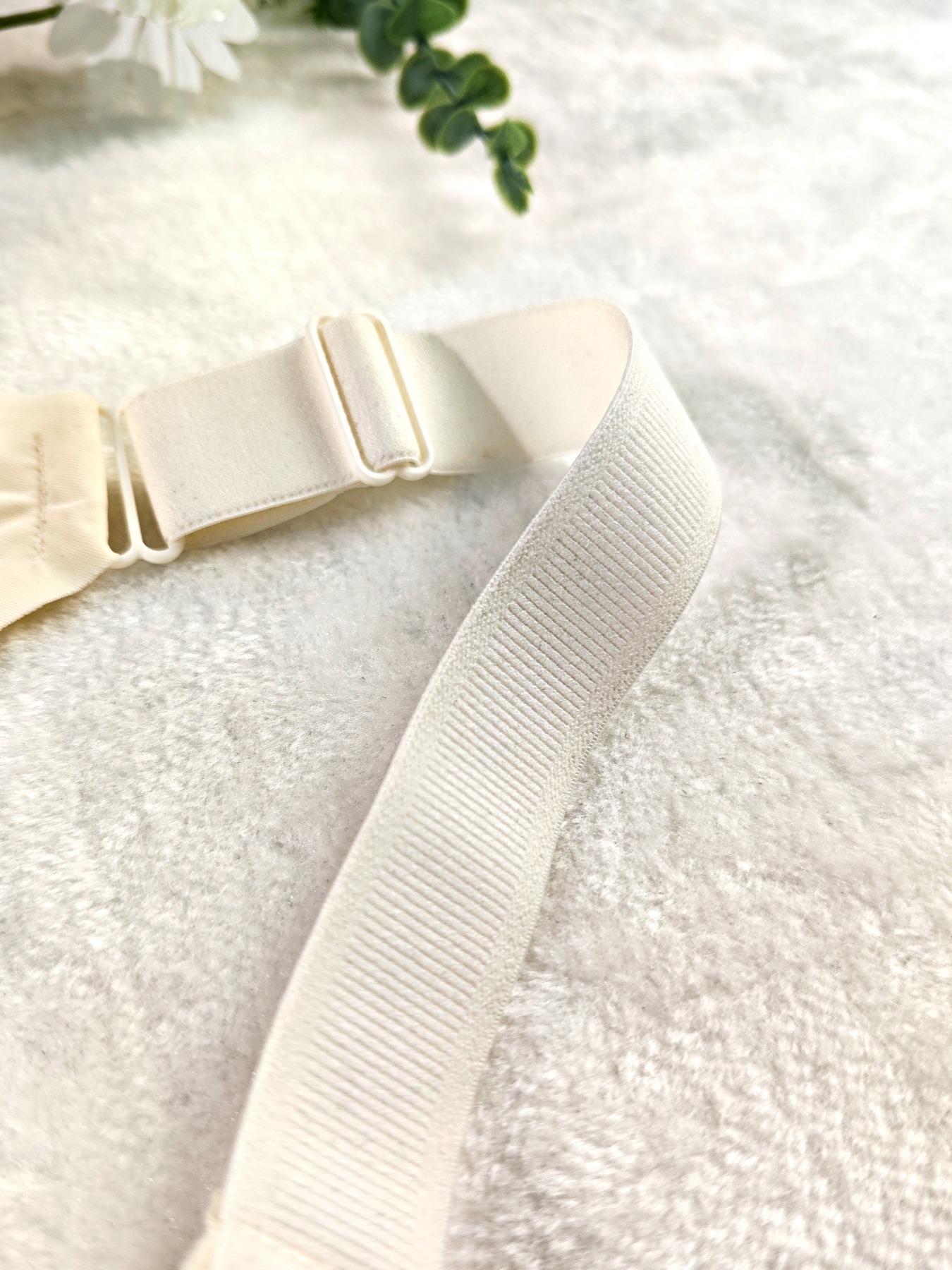 Women's Seamless Supportive Wireless Backless Bra, Adjustable Wide Straps, Comfortable Breathable Daily Wear, Ribbed Stripe Design, Seamless Bras, Medium Fit, Ladies Underwear