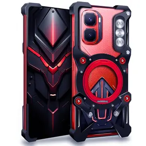 Shockproof Metal Bumper Case For Transsion Infinix GT 50 Pro,10pro,NoteEdge,Smart20,Note 60Ultra,Note 50X ,Note 50 Pro + 5G,Note30vip,HOT60i,Zero40,Techo Camon50Ultra,Pova Curve2,Pova7Curve,Pova Slim,Spark Go3,Spark Slim 4G Case Aluminum Cover